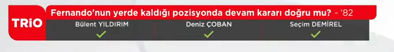 Yayın bandı: Fernando'nun yerde kaldığı pozisyonda devam kararı doğru mu? -'82 |